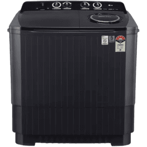 LG 11 kg with Roller Jet Pulsator Soak and Smart Filter Semi Automatic Top Load | P1155SKAZ | Black