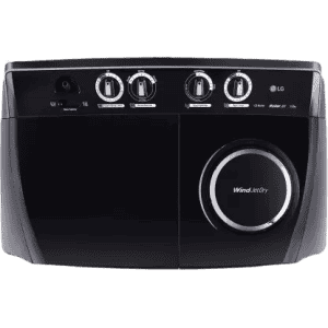 LG 11 kg with Roller Jet Pulsator Soak and Smart Filter Semi Automatic Top Load | P1155SKAZ | Black