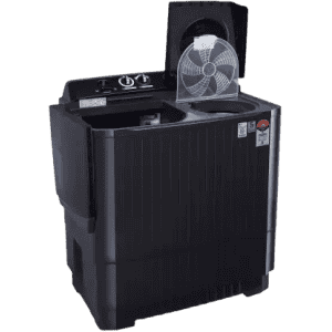 LG 11 kg with Roller Jet Pulsator Soak and Smart Filter Semi Automatic Top Load | P1155SKAZ | Black