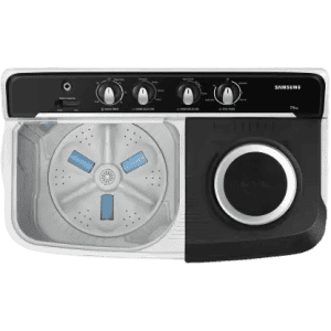 Samsung 7.5 5 Star Semi-Automatic Top Load Washing Machine | WT75B3200GG/TL | Black GRAY |