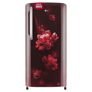 LG 201 L 3 Star Direct-Cool Single Door Refrigerator | GL-B211HSCD | Scarlet Charm