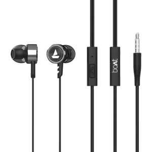 boAt Bassheads | 122 Wired Headset | Gun Metal