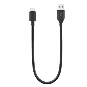 Portronics Konnect Core Mini Long Micro Usb Cable |  25Cm | Black