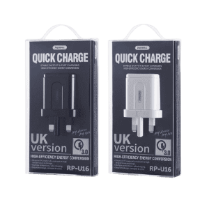 Remax RP-U16 Quick Charge 3.0A UK Plug Charger Adapter