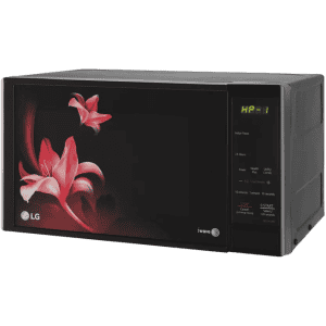 LG 20L Solo with Glass Door | Technology and Anti Bacteria Cavity Solo Microwave Oven |  Black | MS2043BR,