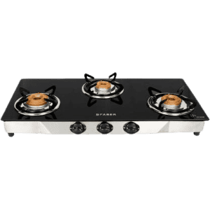 FABER Jumbo 3BB SS Stainless Steel Manual Gas Stove | 3 Burners