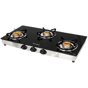 FABER Jumbo 3BB SS Stainless Steel Manual Gas Stove | 3 Burners