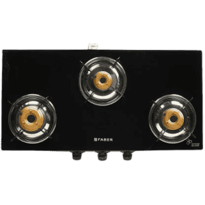 FABER Jumbo 3BB SS Stainless Steel Manual Gas Stove | 3 Burners