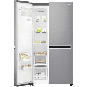 LG 668 L Frost Free Side by Side Refrigerator with with Hygiene Fresh+ and Smart ThinQ |WiFi Enabled | Shiny Steel | GC-L247CLAV