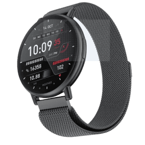 Fire-Boltt Destiny 1.39'' Stainless Steel Luxury Smartwatch | Metal Body | Bluetooth Calling Smartwatch | Black