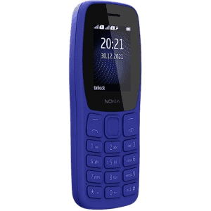 Nokia 105 Single SIM Keypad Mobile Phone | Blue