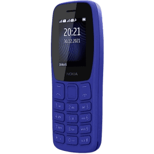 Nokia 105 Single SIM Keypad Mobile Phone | Blue