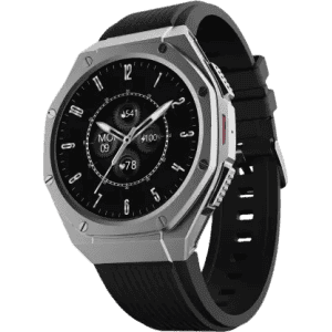 boAt Enigma X600 Smartwatch with Bluetooth Calling | AMOLED Display | IP68 Water Resistant | Jet Black Strap