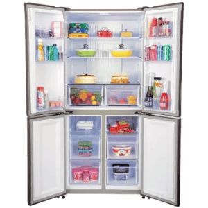 Haier 531 L Frost Free French Door Bottom Mount Inverter Technology Star Convertible Refrigerator  |  HRB-550KG  | Black |