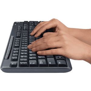 LOGITECH MK 200 MEDIA KEYBOARD AND MOUSE COMBO | Black