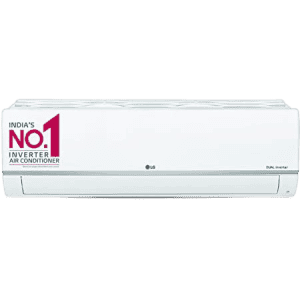 LG 1 Ton 5 Star Dual Inverter Split AC | RSNQ14JNZE ANLG | white