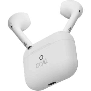 boAt Airdopes Alpha | 35 HRS Playback | 13mm Drivers | Dual Mics | Swedish White