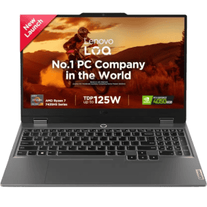 Lenovo LOQ | 2024 | AMD Ryzen 7 Octa Core 7435HS | 24 GB | 512 GB SSD | 15.6 Inch | Luna Grey | 83JC0045IN