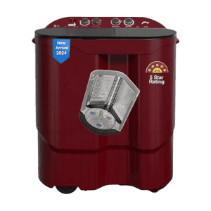 Godrej Semi-Automatic Top Load Washing Machine | ‎10.5 Kg | 5 Star | Crystal Red | WSEDGE JAZZ 105 5.0 DB3 M CSRD