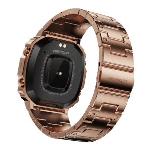Fire Boltt Retro Smartwatch | 1.54 inch | Bluetooth call | Voice Assistance | Rose Gold  | BSW175