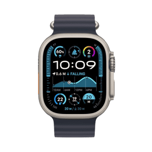 Apple Watch Ultra 2 | 49 mm | Natural Titanium | Navy Ocean Strap | MX4D3HN/A