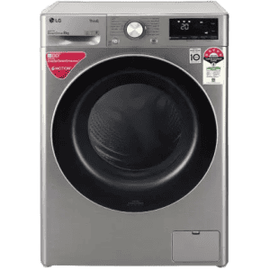 LG 8 kg Fully Automatic Front Load with In-built Heater | FHV1408ZWP | Silver