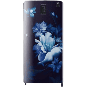 Samsung 192L 4 Star Direct Cool Single Door Refrigerator | RR21A2J2XBZ/HL | Midnight Blossom Black