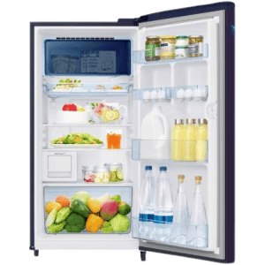 Samsung 192L 4 Star Direct Cool Single Door Refrigerator | RR21A2J2XBZ/HL | Midnight Blossom Black