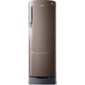 SAMSUNG 255 L Direct Cool Single Door 3 Star Refrigerator with Base Drawer  | RR26T389YDX/HL | Luxe Brown