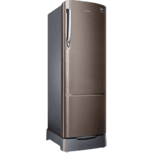 SAMSUNG 255 L Direct Cool Single Door 3 Star Refrigerator with Base Drawer  | RR26T389YDX/HL | Luxe Brown