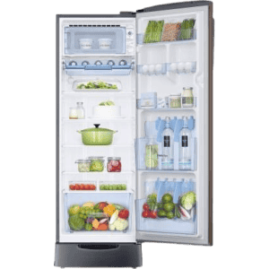 SAMSUNG 255 L Direct Cool Single Door 3 Star Refrigerator with Base Drawer  | RR26T389YDX/HL | Luxe Brown