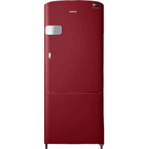 SAMSUNG 192 L Direct Cool Single Door 3 Star Refrigerator | RR20T1Y1YRH/HL | Scarlet Red