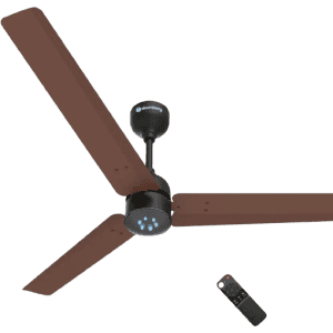 Atomberg Renesa Ceiling Fan | 1200 mm | 3 Blade | BLDC Ceiling Fan with Remote Control & LED Indicators | Matt Brown & Black