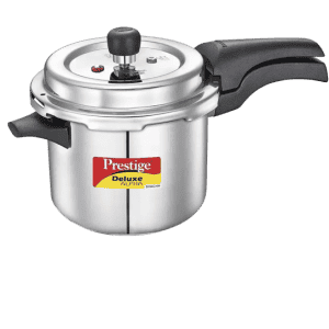 Prestige Deluxe Alpha Svachh Induction Bottom Pressure Cooker | 3.5 L | Stainless Steel