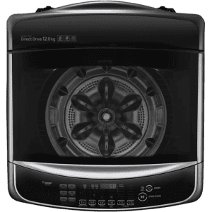 LG 12 kg with Steam and Smart Diagnosis Fully Automatic Top Load with In-built Heater | THD12STB | 6 Motion DD 6 Motion Technology with 6 different types of motions- Scrubbing, Rolling, Stepping, Swing,Tumbling and Filtration, combines the force of water