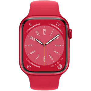 Apple Watch Series 8 | GPS | Cellular | Touchscreen | Red Strap | MNKA3HN/A