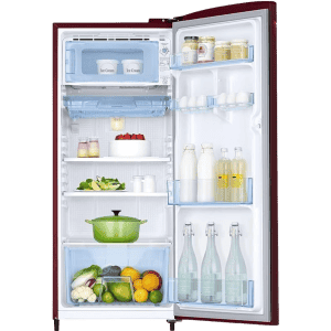 Samsung Direct Cool Single Door Refrigerator | 183 L | 3Star | Digital Inverter | Midnight Blossom Red | RR20D1723RZ/HL