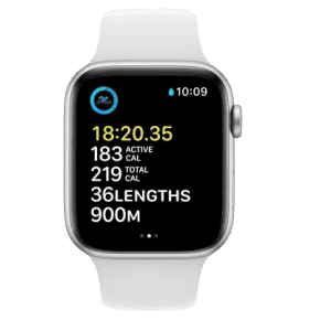 Apple Watch SE 2nd Gen | GPS | 44 mm | Heart Rate Monitor | Sleep Tracking | White Sport Band | MNK23HN/A