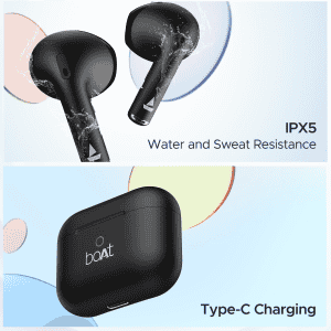 boAt Airdopes Ace TWS bluetooth Earbuds | Active Black