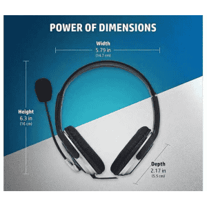 HP B4B09PA Wired Headset  | Black