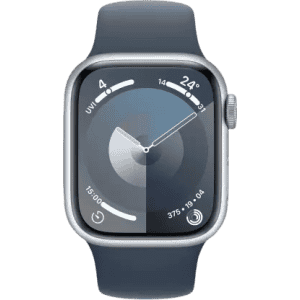 Apple Watch Series 9 GPS Cellular | 41 mm | Silver Case | Blue Sport Band | MRHV3HN/A