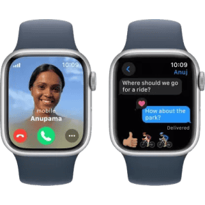 Apple Watch Series 9 GPS Cellular | 41 mm | Silver Case | Blue Sport Band | MRHV3HN/A