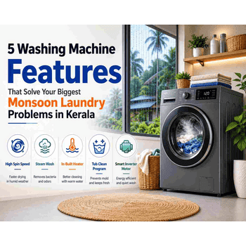 5 Washing Machine Features for Kerala's Monsoon Laundry