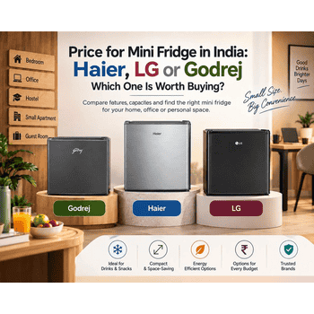 Price for Mini Fridge in India: Haier, LG or Godrej — Which One Is Worth Buying?