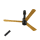 V-Guard INSIGHT-G Ceiling Fan | 1200 mm | BLDC Motor | Remote Control | Choco Gold Wood