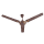 Usha Racer Chrome Ceiling Fan | 1200 mm | Ultra High Speed | Rich Brown