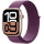 Apple Watch Series 10 | GPS | 42mm | Rose Gold Aluminium with Plum Sport Loop | Plum Strap