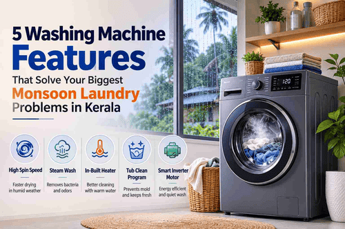 5 Washing Machine Features for Kerala's Monsoon Laundry